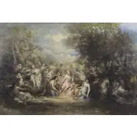 Narcisse-Virgile Diaz, Galatea, Oil on Canvas, c