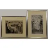 Louis. Two Icart, Martini, Color Etchings & Aquatints