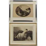 Louis. Two Icart, Tha?s, Color Etchings & Aquatints