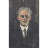 Wayman Elbridge Adams, Portrait of Dr, Oil on Canvas