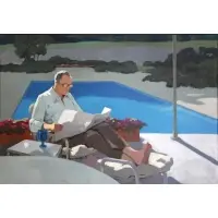 Mimi Korach Lesser, Friday, 6:30 pm, Oil on Canvas