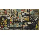Sunil Madhav Sen, Woman with Bird, Mixed Media