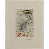 King Solomon by Salvador Dalí, Etching with Gold Dust; From the "King of Kings", sold Jun 2017