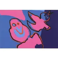 The Bird Flying Out by Karel Appel, 1970, Silkscreen, sold Jun 2017