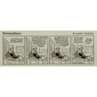 Garry Trudeau, Original Doonesbury Illustration, Ink on Paper, 1985