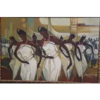 Sina Yussuff, Dancing For Peace, Oil on Canvas