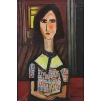 Nahum Tschacbasov, Portrait of a Woman, 1934, Oil on Canvas