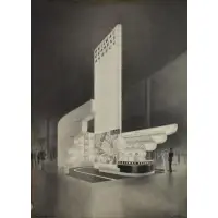 Alexander Leydenfrost, Railway Express Agency, Mixed Media Illustration "Railway Express Agency"
