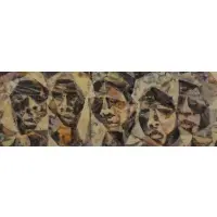 Romeo Tabuena, Five Heads, 1956, Oil on Board