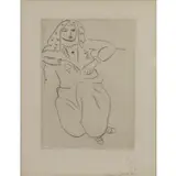Henri Matisse, Orientale assise, Voile sur la Tete, Drypoint on Chine Coll?, 1929
