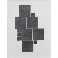 Louise Nevelson, Sky Garden, 1971, Lead Intaglio Mounted on Paper