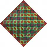 0519 - Banya by Victor Vasarely, 1964, Screenprint on Board / Panel, sold May 2017