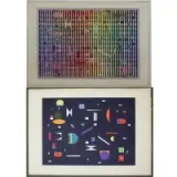 Yakov Agam, Fond Marin, Two Signed Color Screenprints