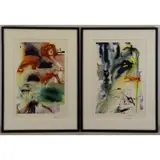 Alice in Wonderland by Salvador Dalí, 1968, Two Lithographs From "Alice in Wonderland" 1968, sold May 2017