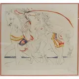 Diane de Poitiers by Salvador Dalí, Color Etching, sold May 2017