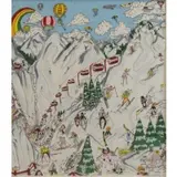 Charles Fazzino, Ski Ski Ski...