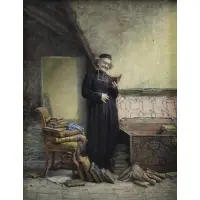Vincent Chevilliard, A Rare Find, Watercolor
