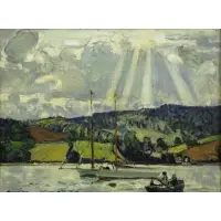 Hayley Lever, From the Lever estate / Castellane Gallery 1963, Oil on Board