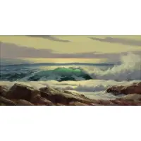 Walter Brightwell, Coastal Seascape, Oil on Canvas