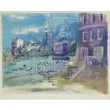Jean Dufy, Montmartre, Color Lithograph "Montmartre"