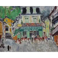 Nina Batalli, Paesaggio dei Pirenei, Oil on Board