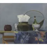 Francis Cunningham, Jar with Letters., Oil on Canvas