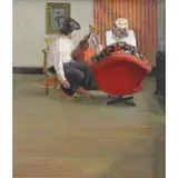 Edith Kramer, The Rehearsal, Oil on Canvas