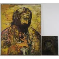 Abraham by Joachim Probst, Two Oils on Canvas, sold Apr 2017