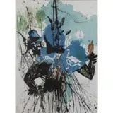 L'Homme et la Fleur by Salvador Dalí, Lithograph, sold Apr 2017