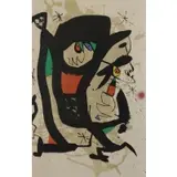 Young Artist's by Joan Miró, 1973, Lithograph "Young Artist's" 1973, sold Apr 2017