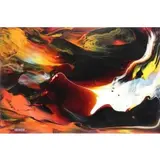 Crater by Leonardo Nierman, Oil on Masonite "Crater", sold Apr 2017