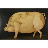 William Skilling, Portrait of a Pig, Oil on Canvas