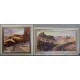 Lorenzo Ghiglieri, Western Sky, Two Western Landscape Oils