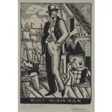Jean Emile Laboureur, The Poems of Walt Whitman, Woodcut