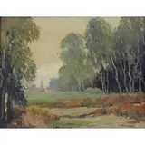 Arnold Franz Brasz, Arnold Franz Brasz (American, 1888 - 1966), Oil on Canvas Landscape