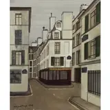 Denis Paul Noyer, Au Vieux Paris, Oil on Canvas