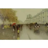 Paris Boulevard by Andre Gisson, Oil on Canvas, sold Mar 2017