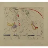 Diane de Poitiers by Salvador Dalí, Etching and Aquatint, sold Mar 2017