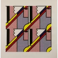 Roy Lichtenstein, Modern Print, 1971, lithograph and screenprint on paper