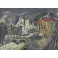 Ludwig Bemelmans, Untitled, Gouache on Paper