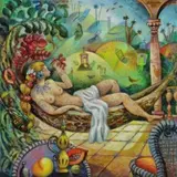 Irene Sierra Carreño, La Mesedora de Eva, 2001, Acrylic on Canvas "La Mesedora de Eva" 2001