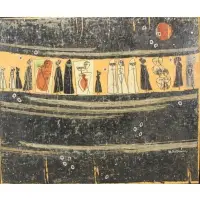 Mary Gardner, Untitled, Oil and Collage on Canvas