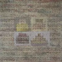 Vicente Rojo Almazán, Cuatro Piramides, 1989, Mixed Media on Canvas "Cuatro Piramides" 1989
