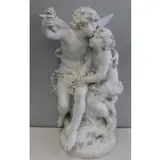 August Moreau, Untitled, Sevres marked Parian porcelain sculpture signed Auguste Moreau