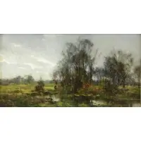 Hugh B Jones, Landscape, Oil on Panel