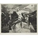 Jacques Villon, Le Petit Atelier de Mecanique, Etching "Le Petit Atelier de Mecanique"
