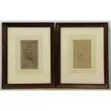 Henri de Toulouse Lautec, Tristan Bernard, Two Etchings