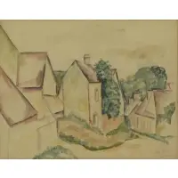 Léopold Survage, Maillebois, Watercolor