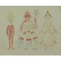Untitled by James Ensor, Color Lithograph, sold Feb 2017