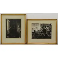 Fermin Rocker, Departure, Two Signed Lithographs